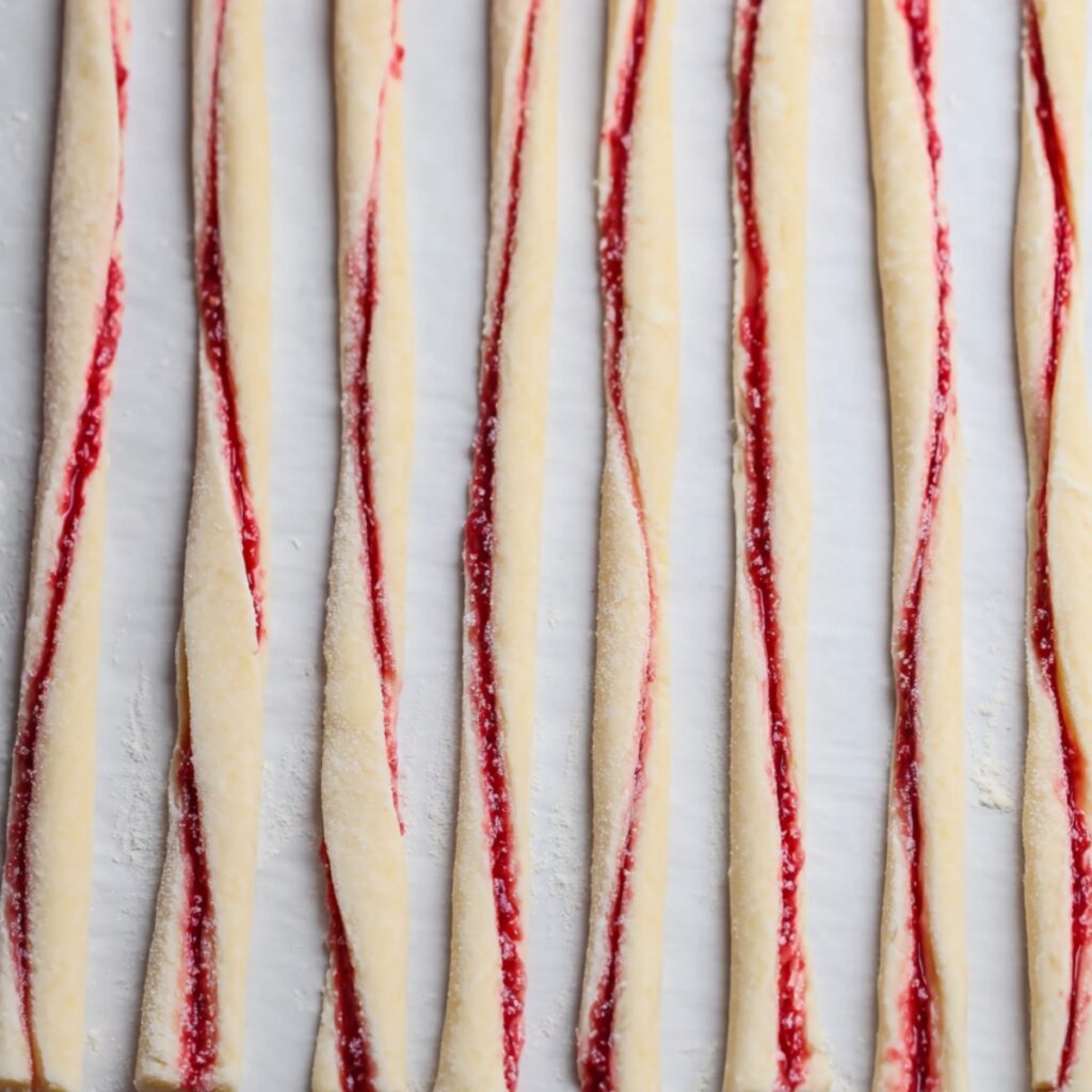 Raspberry Strip Bakery-Style Raspberry Pastry Twists
